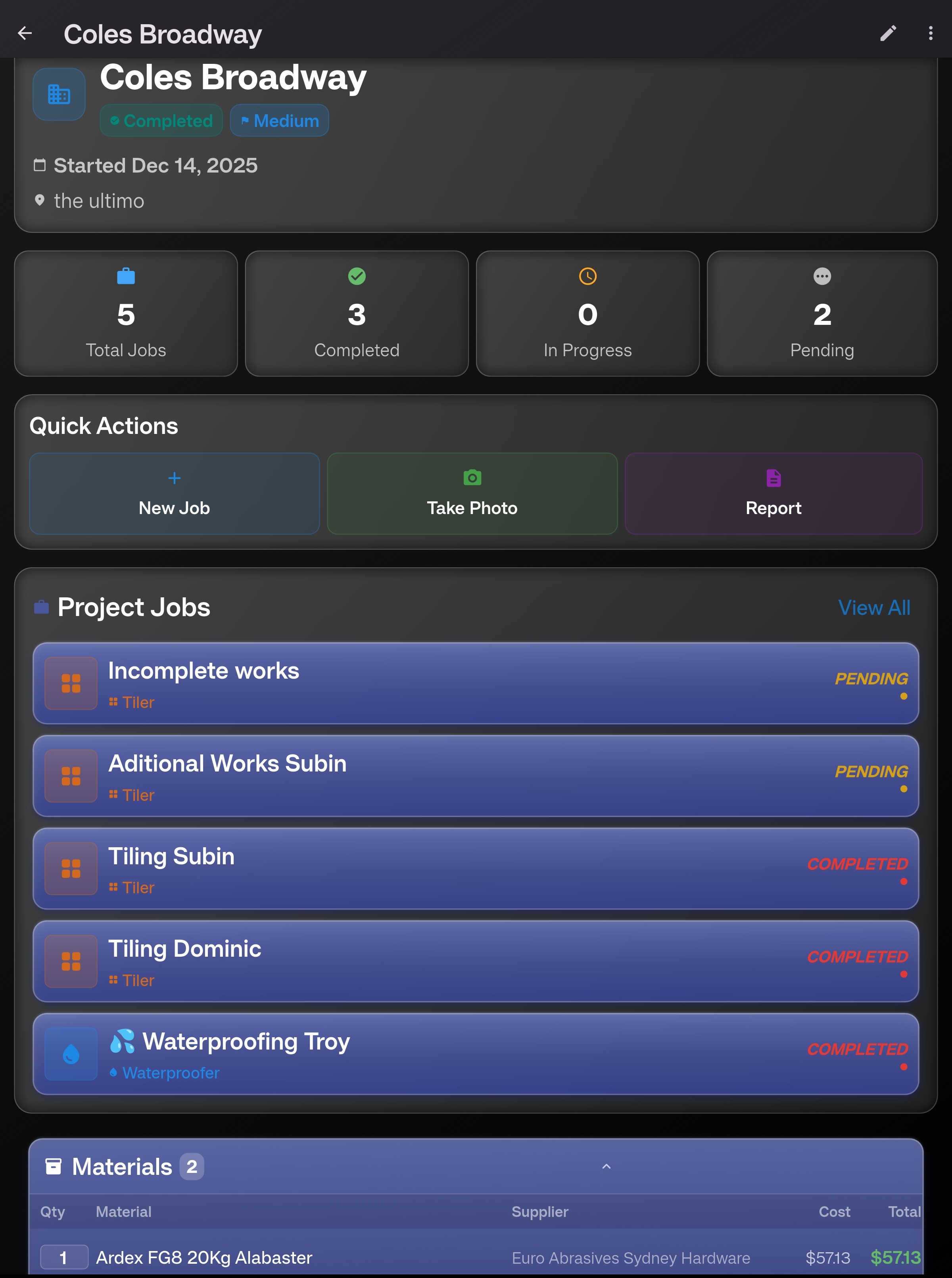SCSK Project Details