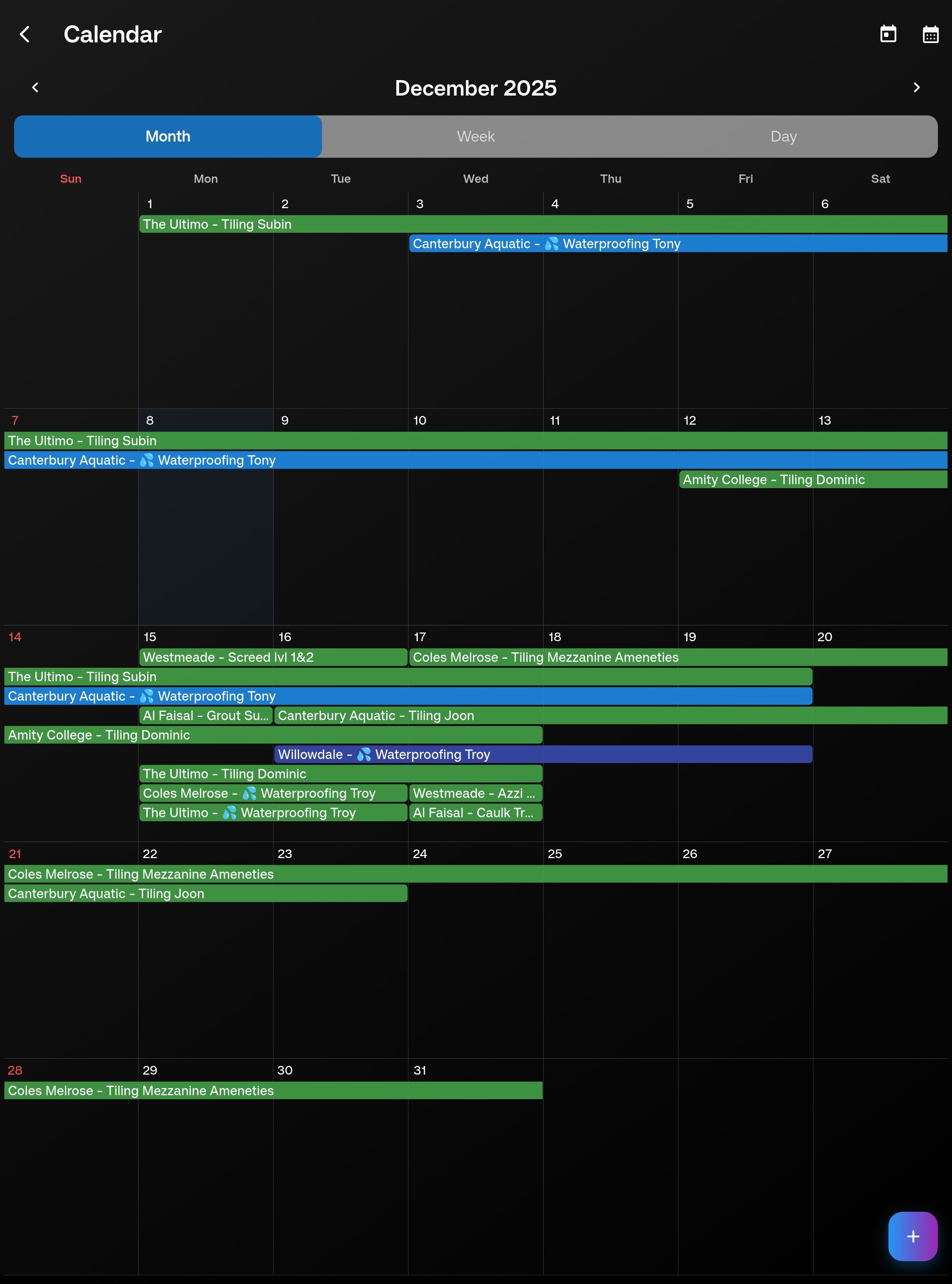 SCSK Materials Tracking